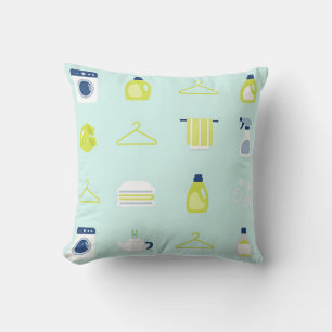 Cojín Decorativo Patrón de día de ropa limpia