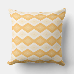 Cojín Decorativo Patrón de diamante amarillo