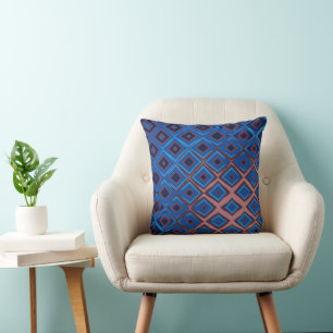 Cojín Decorativo Patrón de diamante geométrico