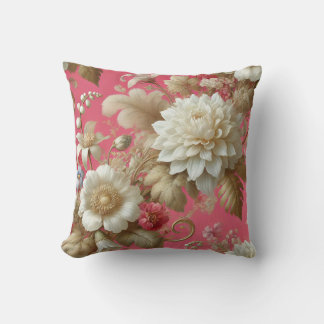 Cojín Decorativo Patrón de diseño de motivos florales grandes 8