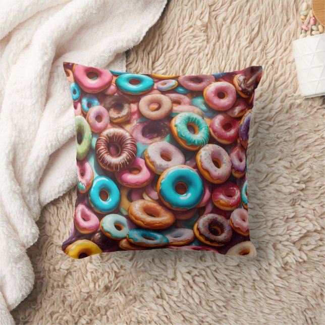 Cojín Decorativo Patrón de donut delicioso (Manta)
