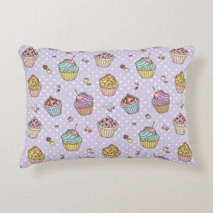 Cojín Decorativo Patrón de dulces retro