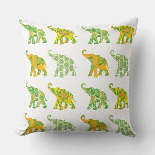 Cojín Decorativo Patrón de elefante único Gráfico de arte moderno