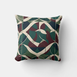 Cojín Decorativo Patrón de empuje geométrico vintage