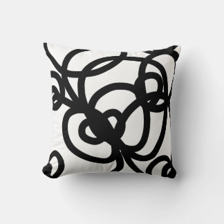 Cojín Decorativo Patrón de encaje negro