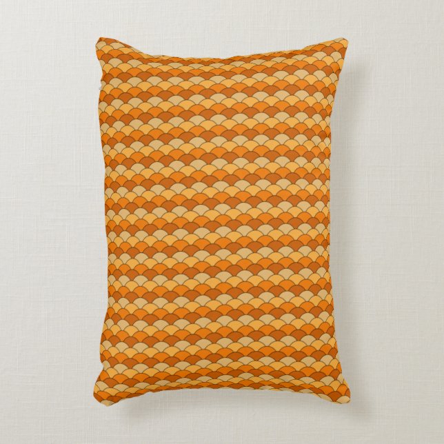 Cojín Decorativo Patrón de escalado de peces japonés (Frente (Vertical))