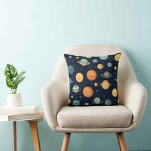 Cojín Decorativo Patrón de espacio divertido