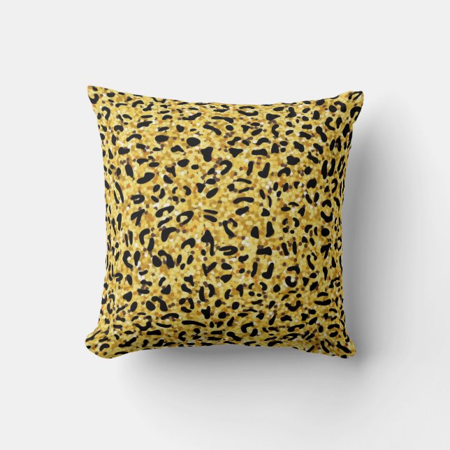 Cojín Decorativo Patrón de estampado animal (Anverso)