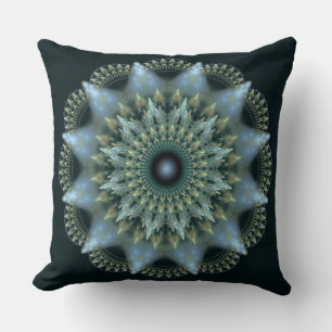 Cojín Decorativo Patrón de estrella brillante fractal