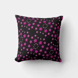 Cojín Decorativo Patrón de Estrella Rosa