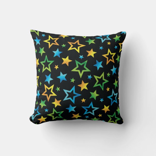 Cojín Decorativo Patrón de estrellas (Anverso)