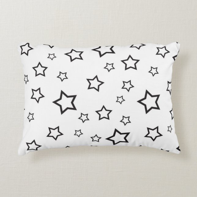 Cojín Decorativo Patrón de estrellas (Anverso)