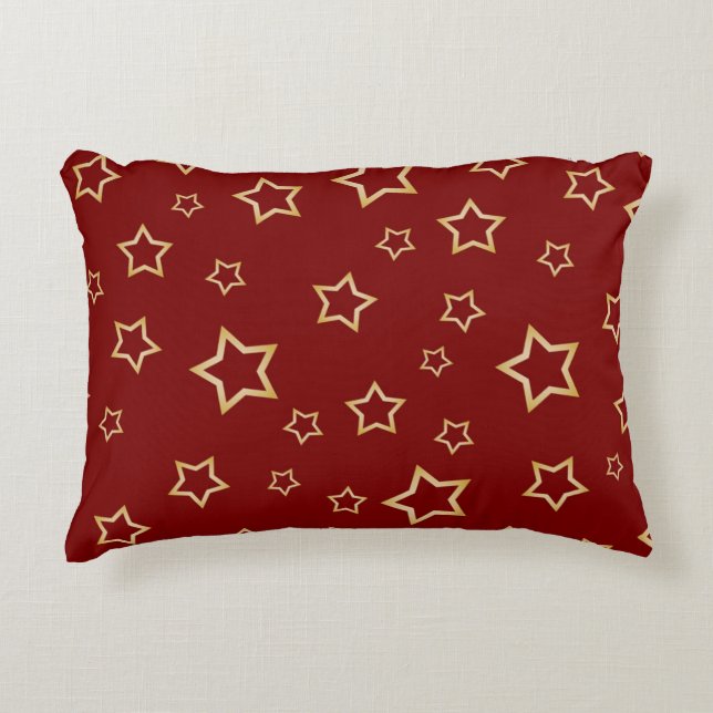 Cojín Decorativo Patrón de estrellas (Anverso)
