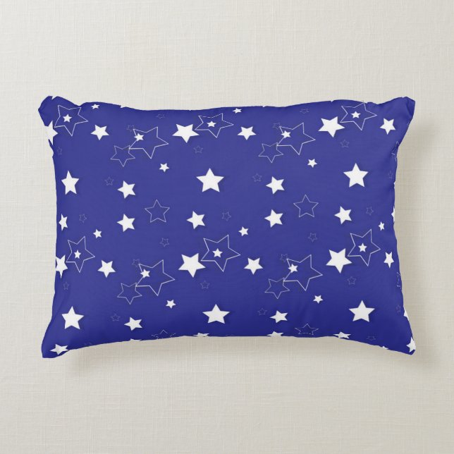 Cojín Decorativo Patrón de estrellas (Anverso)