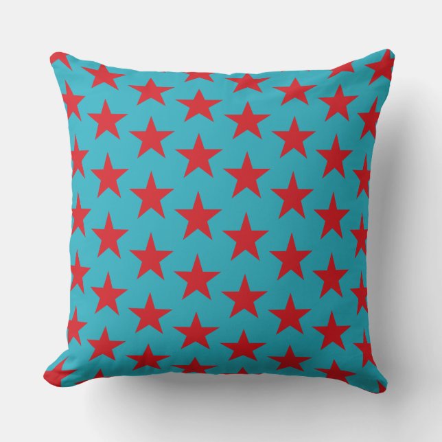 Cojín Decorativo Patrón de estrellas 13 (Anverso)