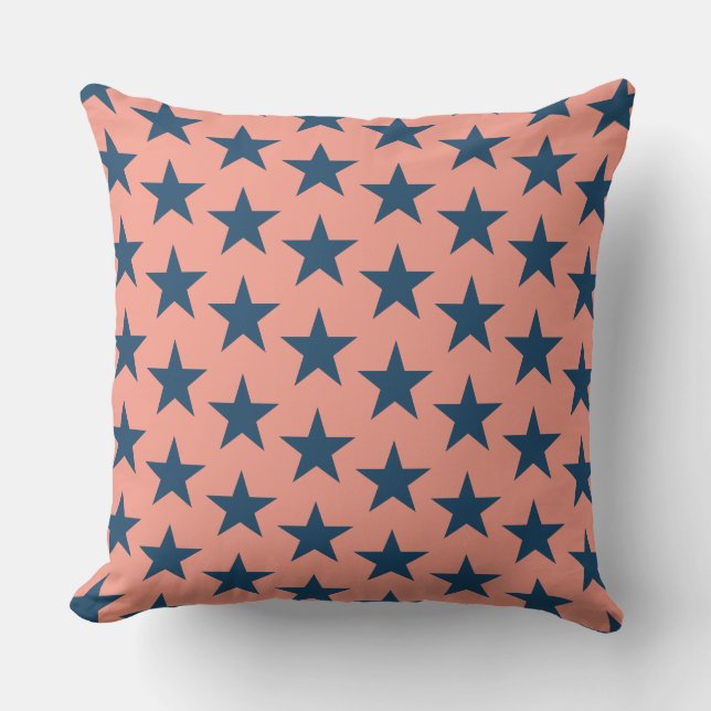 Cojín Decorativo Patrón de estrellas 4 (Anverso)
