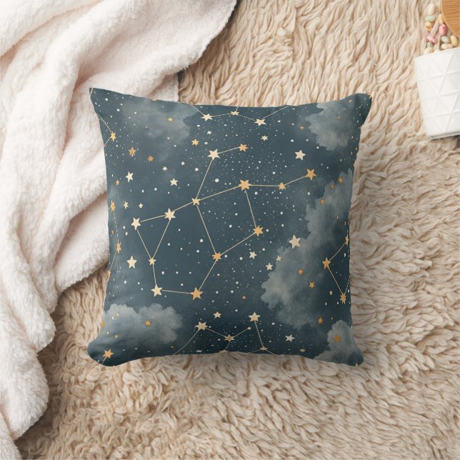 Cojín Decorativo Patrón de estrellas de constelación celestial (4) (Manta)