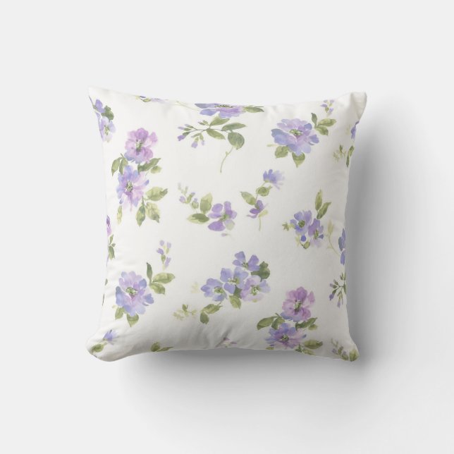 Cojín Decorativo Patrón de flor (Anverso)