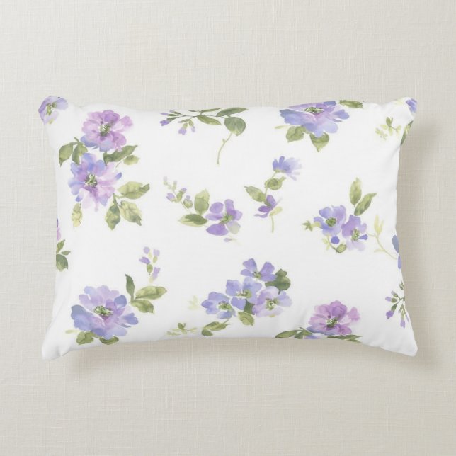 Cojín Decorativo Patrón de flor (Anverso)