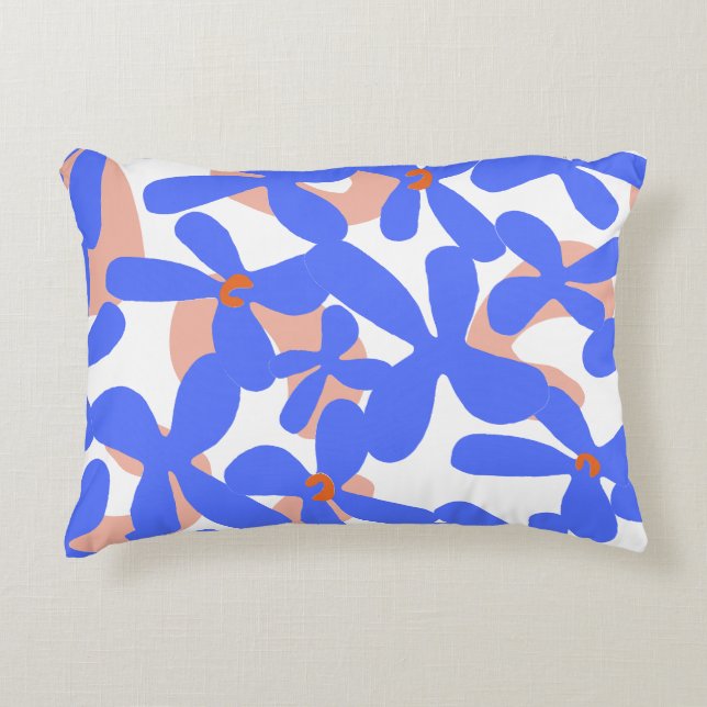 Cojín Decorativo Patrón de flor 2 (Anverso)