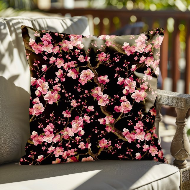 Cojín Decorativo Patrón de Flor de Cerezo Sakura (Subido por el creador)