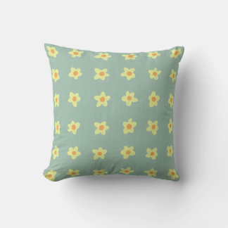 Cojín Decorativo Patrón de flor de jazmín amarillo Lápiz de luz Pil