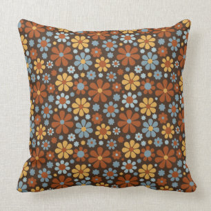 Cojín Decorativo Patrón de flor retro