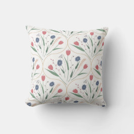 Cojín Decorativo patrón de flores adorables
