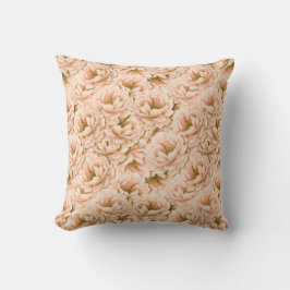 Cojín Decorativo Patrón de flores de color de agua moderna