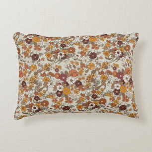 Cojín Decorativo Patrón de flores del Boho retro