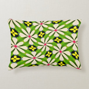 Cojín Decorativo Patrón de flores estéticas
