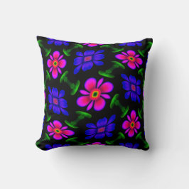 Cojín Decorativo Patrón de flores rosas adorables