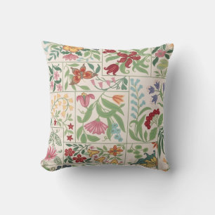 Cojín Decorativo Patrón de flores silvestres vintage acogedor perso