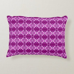 Cojín Decorativo Patrón de fondo de pantalla Art Deco - morado y bl