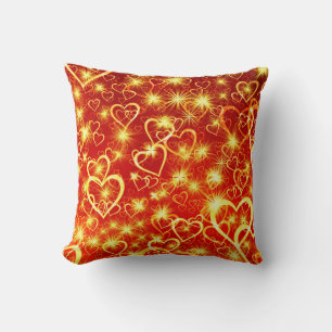 Cojín Decorativo Patrón de formas de corazón-25622