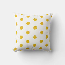 Cojín Decorativo Patrón de foto de flor silvestre de color amarillo
