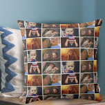 Cojín Decorativo Patrón de fotos de la familia de Collages de fotos<br><div class="desc">6 Pilar del patrón fotográfico de la familia de Collages de fotos. Añade 6 fotos de la familia. Esta almohada personalizada es un regalo perfecto para un padre por el Día del Padre,  cumpleaños o Navidades.</div>