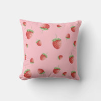 Patrón de fresa rosa