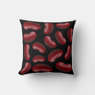 Cojín Decorativo Patrón de frijol rojo