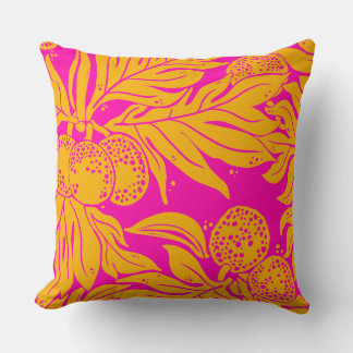 Cojín Decorativo Patrón de fruto del pan esquema de color clásico
