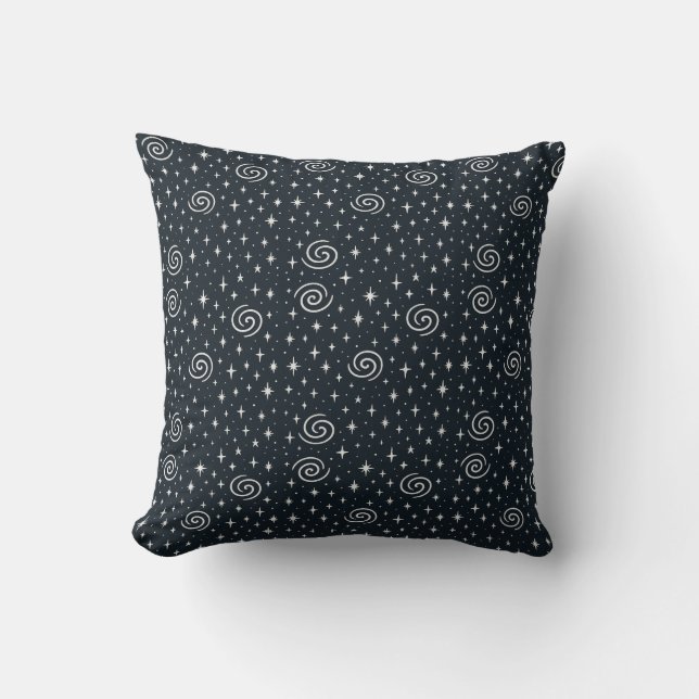 Cojín Decorativo Patrón de galaxia (Anverso)