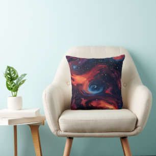 Cojín Decorativo Patrón de Galaxia Colorida