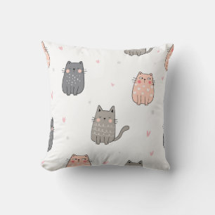 Cojín Decorativo Patrón de garitos de gato