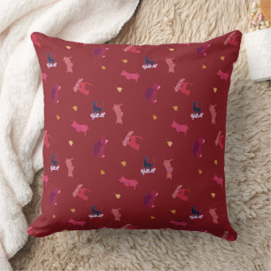 Cojín Decorativo Patrón de Gatito