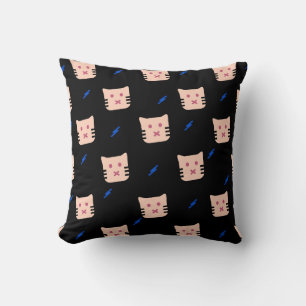 Cojín Decorativo Patrón de gato adorable