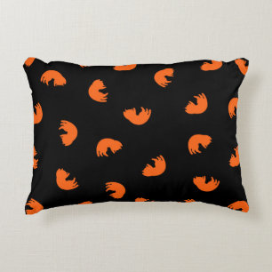 Cojín Decorativo Patrón de gato naranja