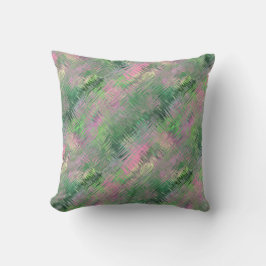 Cojín Decorativo Patrón de Gel de cristal verde de Jade