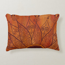 Cojín Decorativo Patrón de girasol abstracto