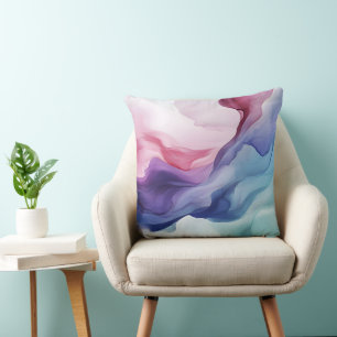 Cojín Decorativo Patrón de giro de humo del arcoiris