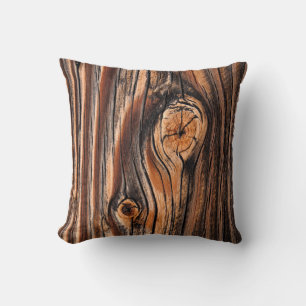 Cojín Decorativo Patrón de grano de madera